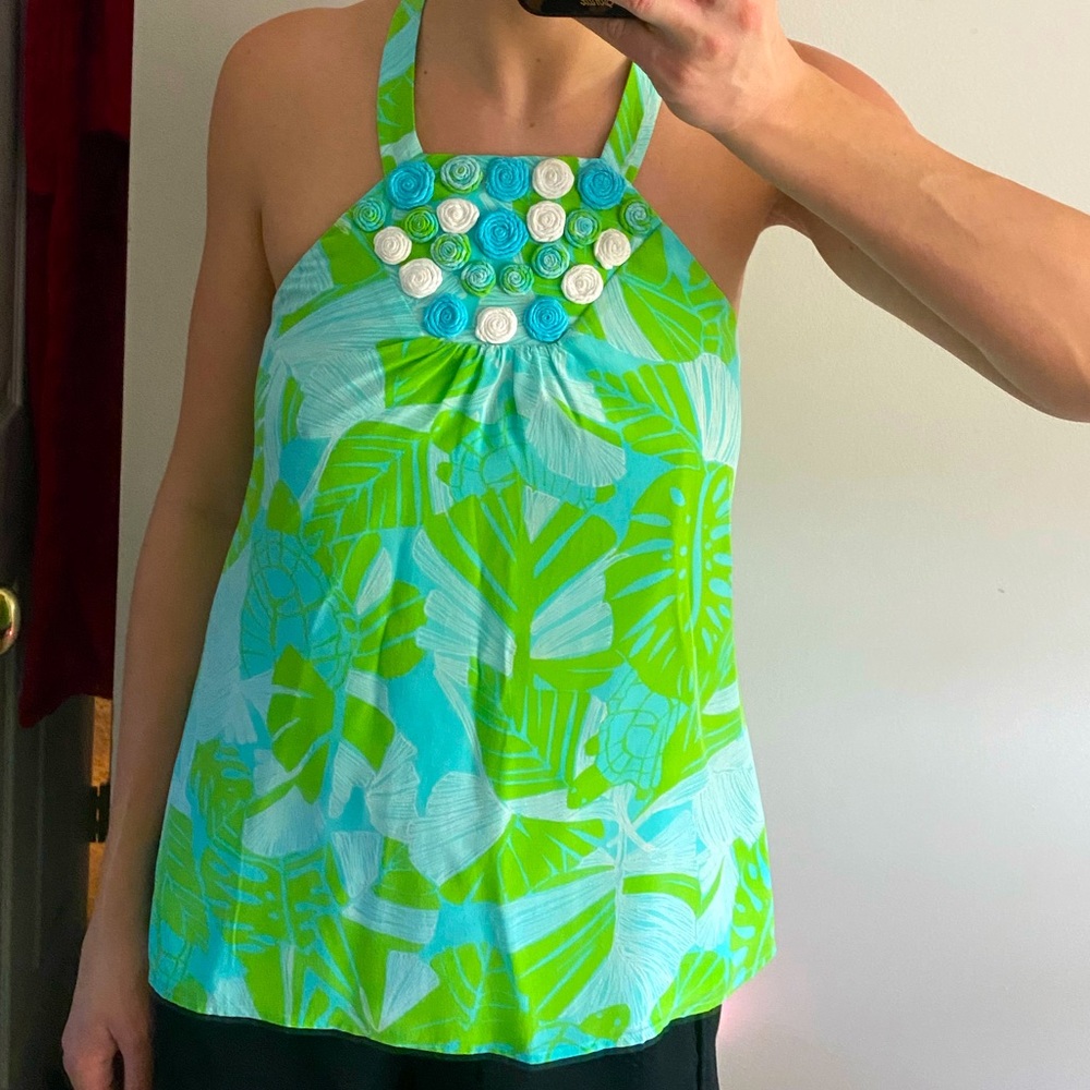 Lilly Pulizter EUC Halter Top Sz 4